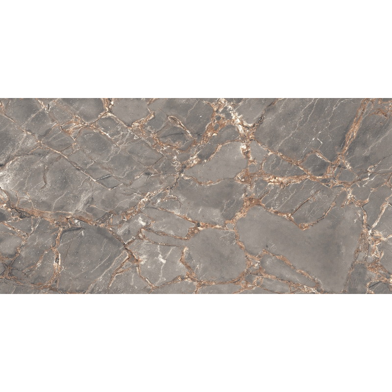 Mexen Rubble Grey glazed rectified porcelain tile G1, floor and wall tile 120 x 60 cm, carving - TL401-120-060-02