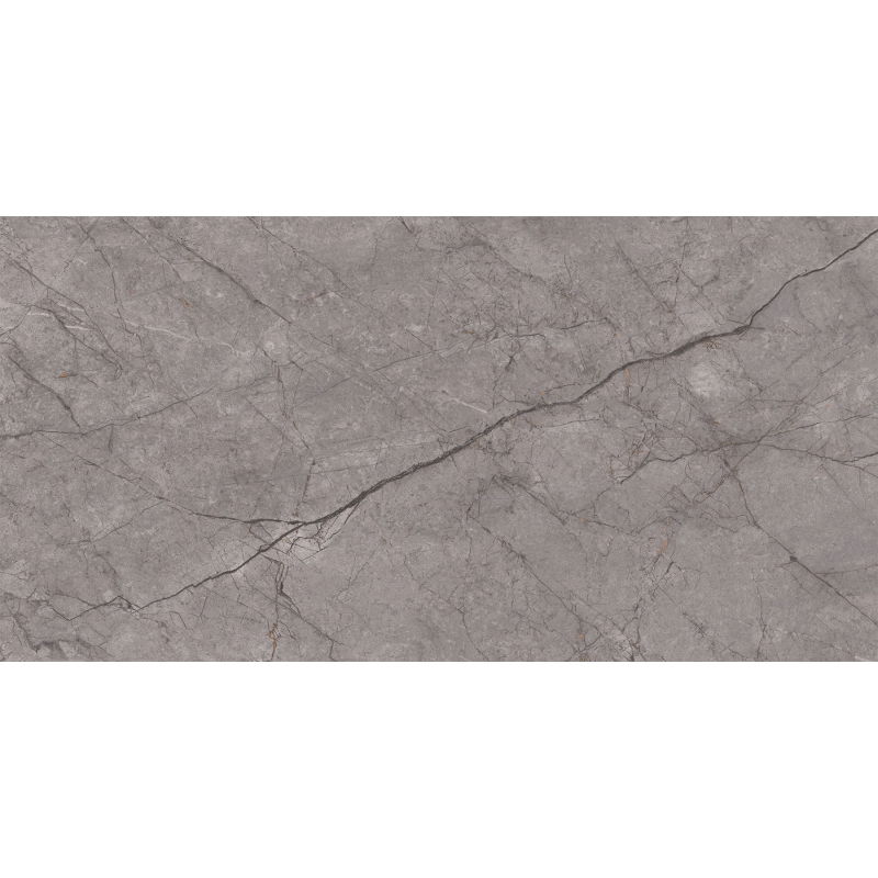 Mexen Leeds Nero glazed rectified stoneware tile G1, floor and wall tile 120 x 60 cm, carving - TL410-120-060-03