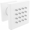 Mexen Cube wall-mounted side jet, white - 79360-20