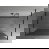 Mexen Kioto Freestanding Shower Wall 120 x 200 cm, Graphite 8 mm, Black - 800-120-002-70-40