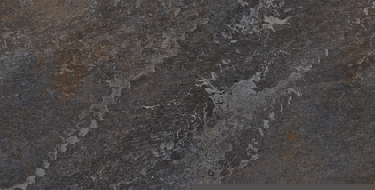 Mexen Blaze Nero glazed rectified porcelain floor and wall tile 120 x 60 cm, carving - TL420-120-060-01