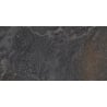 Mexen Blaze Nero glazed rectified porcelain tile, floor and wall 120 x 60 cm, carving - TL420-120-060-01