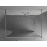 Mexen Kioto Freestanding Shower Wall 110 x 200 cm, Mirror 8 mm, Chrome - 800-110-002-01-50