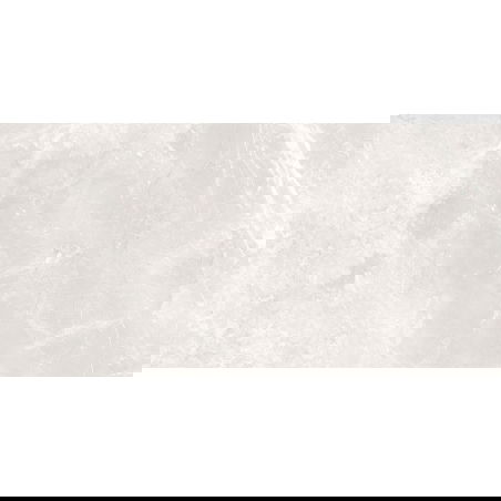 Mexen Visby Bianco glazed rectified porcelain tile G1, floor-wall tile 120 x 60 cm, carving - TL428-120-060-01