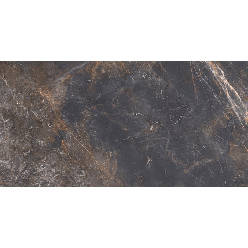 Mexen Visby Black glazed rectified porcelain tile, 120 x 60 cm, carving - TL428-120-060-02