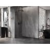 Mexen Lunar L Walk-in Shower Wall Left 70 x 200 cm, Transparent 8 mm, Black - 830L-070-000-70-00-L