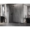 Mexen Lunar L Shower Wall Walk-in Left 100 x 200 cm, Transparent 8 mm, Black - 830L-100-000-70-00-L