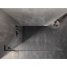Mexen Lunar L Shower Wall Walk-in Left 100 x 200 cm, Transparent 8 mm, Black - 830L-100-000-70-00-L