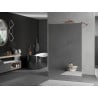 Mexen Kioto freestanding shower wall 120 x 200 cm, mirror 8 mm, rose gold - 800-120-002-60-50