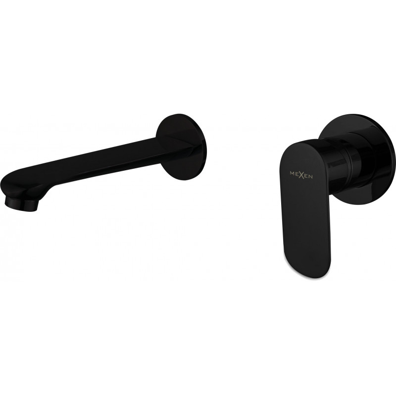 Mexen Dox flush-mounted washbasin mixer tap, Black - 75215-70