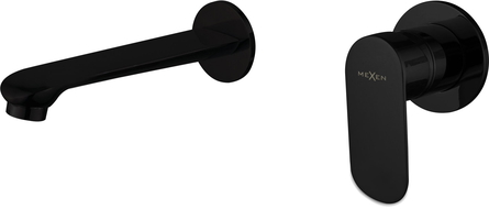 Mexen Dox flush-mounted washbasin mixer tap, Black - 75215-70