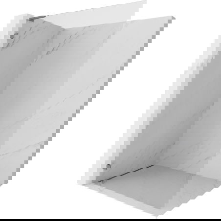 Mexen Lunar L Walk-in Shower Wall Left 90 x 200 cm, Transparent 8 mm, Gun Metal - 830L-090-000-95-00-L