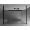 Mexen Kioto freestanding shower screen 110 x 200 cm, mirror 8 mm, black - 800-110-002-70-50