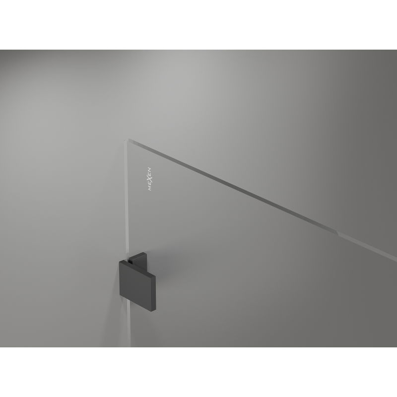 Mexen Lunar Walk-in Shower Screen Right 120 x 200 cm, Transparent 8 mm, Gun Metal - 830-120-000-95-00-P