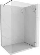 Mexen Lunar Walk-in Shower Wall Right 140 x 200 cm, Transparent 8 mm, Gun Metal - 830-140-000-95-00-P