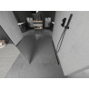 Mexen Kioto freestanding shower screen 120 x 200 cm, mirror 8 mm, black - 800-120-002-70-50