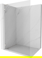 Mexen Lunar L Shower Screen Walk-in Left 120 x 200 cm, Transparent 8 mm, Brushed Nickel - 830L-120-000-97-00-L