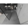 Mexen Kioto freestanding shower wall 120 x 200 cm, black frame 8 mm, chrome - 800-120-002-01-70
