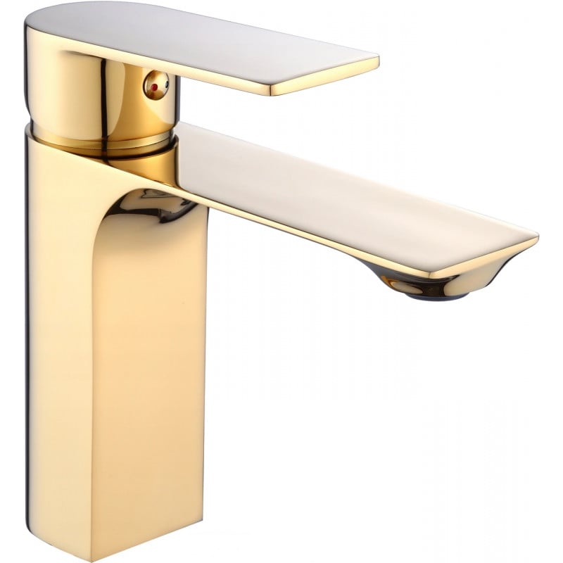 Mexen Alexa washbasin mixer tap, Gold - 71200-50