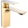 Mexen Alexa washbasin mixer tap, Gold - 71200-50