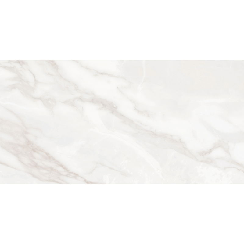 Mexen Sparta Bianco glazed rectified stoneware tile G1, floor-wall tile 120 x 60 cm, gloss - TL101-120-060-00