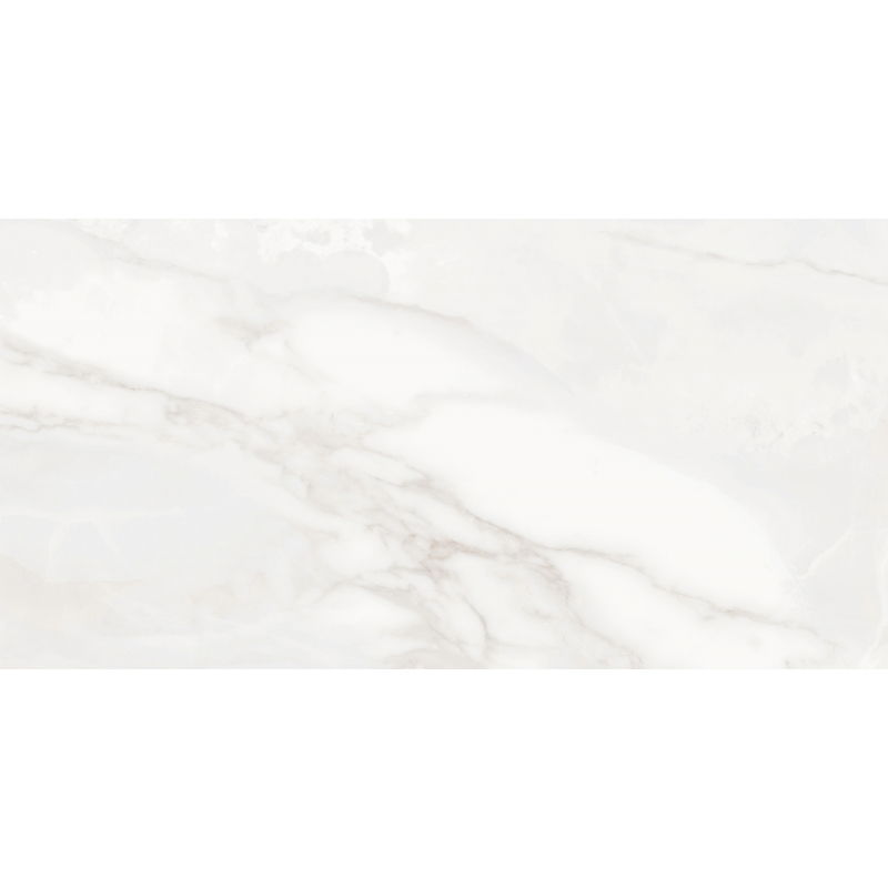 Mexen Sparta Bianco glazed rectified stoneware tile G1, floor-wall tile 120 x 60 cm, gloss - TL101-120-060-00