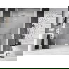 Mexen Lunar shower door hinged left 140 cm, transparent, white - 834-140-000-20-00-L