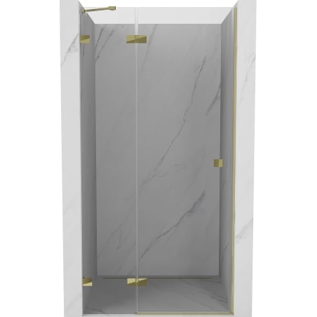 Mexen Lunar shower door swinging left 110 cm, transparent, gold - 834-110-000-50-00-L