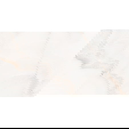 Mexen Onyx White glazed rectified porcelain stoneware G1, floor-wall tile 120 x 60 cm, gloss - TL106-120-060-01