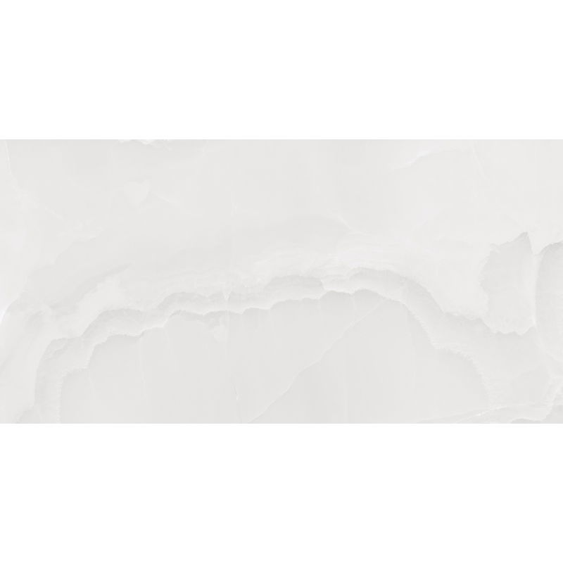 Mexen Onyx Silver glazed rectified porcelain, floor and wall tile 120 x 60 cm, gloss - TL106-120-060-02