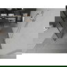 Mexen Kioto free-standing shower screen 120 x 200 cm, Transparent/Black pattern 8 mm, Chrome - 800-120-002-01-77