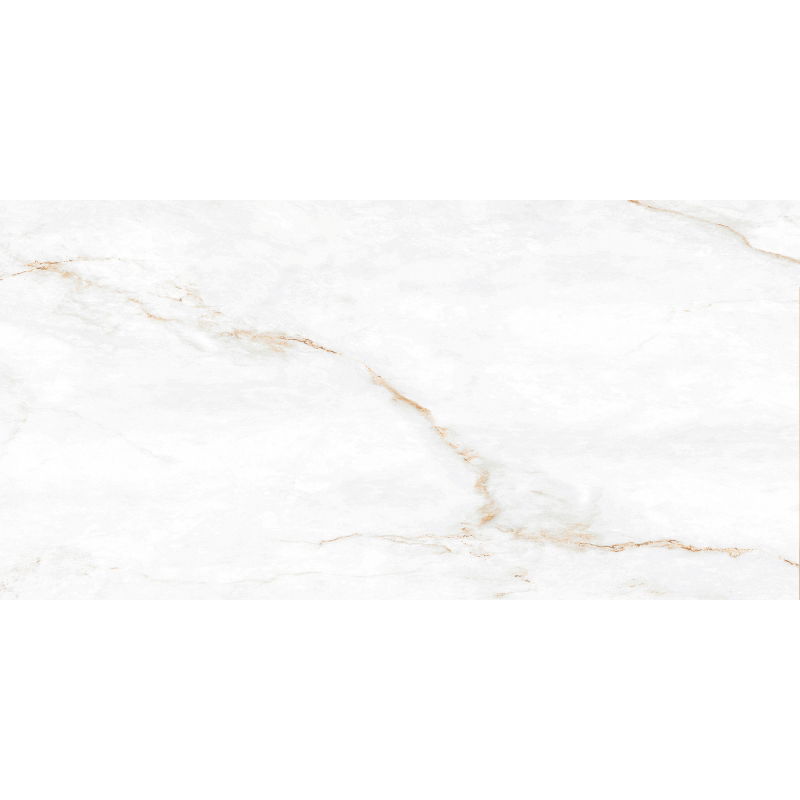 Mexen Brakel White Glazed Rectified Porcelain, Floor and Wall Tile 120 x 60 cm, Glossy - TL110-120-060-01