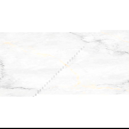 Mexen Brakel White Glazed Rectified Porcelain, Floor and Wall Tile 120 x 60 cm, Glossy - TL110-120-060-01