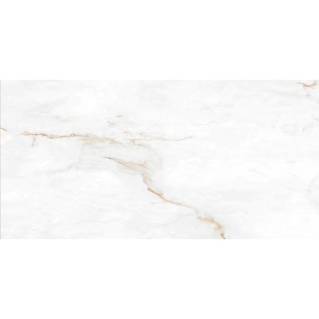 Mexen Brakel White Glazed Rectified Porcelain, Floor and Wall Tile 120 x 60 cm, Glossy - TL110-120-060-01