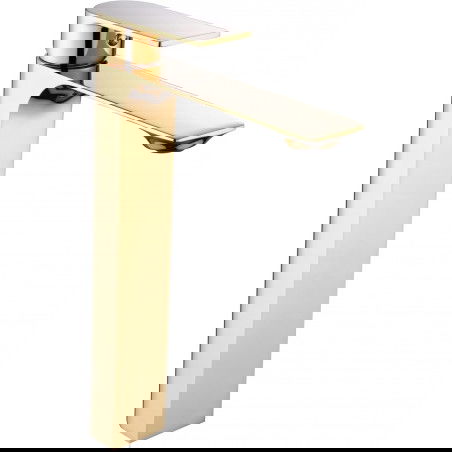 Mexen Alexa high washbasin mixer tap, Gold - 71210-50