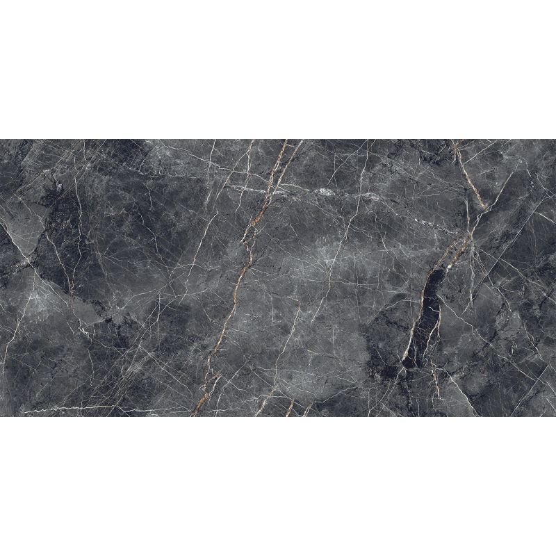 Mexen Eternity Nero glazed rectified gres. G1, floor-wall tile 120 x 60 cm, glossy - TL112-120-060-02