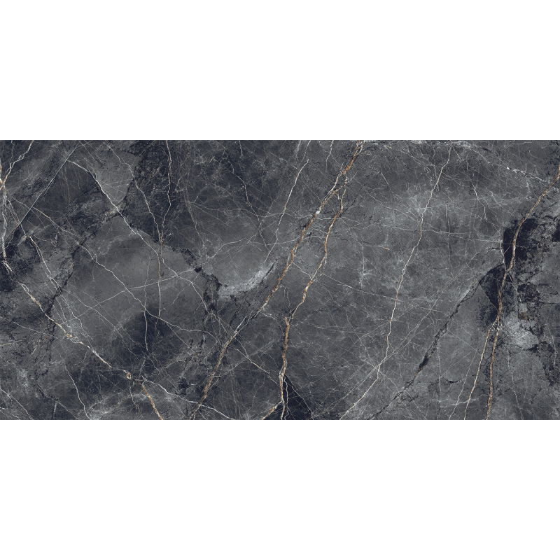 Mexen Eternity Nero glazed rectified gres. G1, floor-wall tile 120 x 60 cm, glossy - TL112-120-060-02