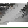 Mexen Kioto free-standing shower screen 130 x 200 cm, Transparent/Black pattern 8 mm, Chrome - 800-130-002-01-77