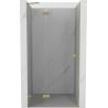 Mexen Lunar shower door hinged left 85 cm, transparent, gold brushed - 834-085-000-55-00-L