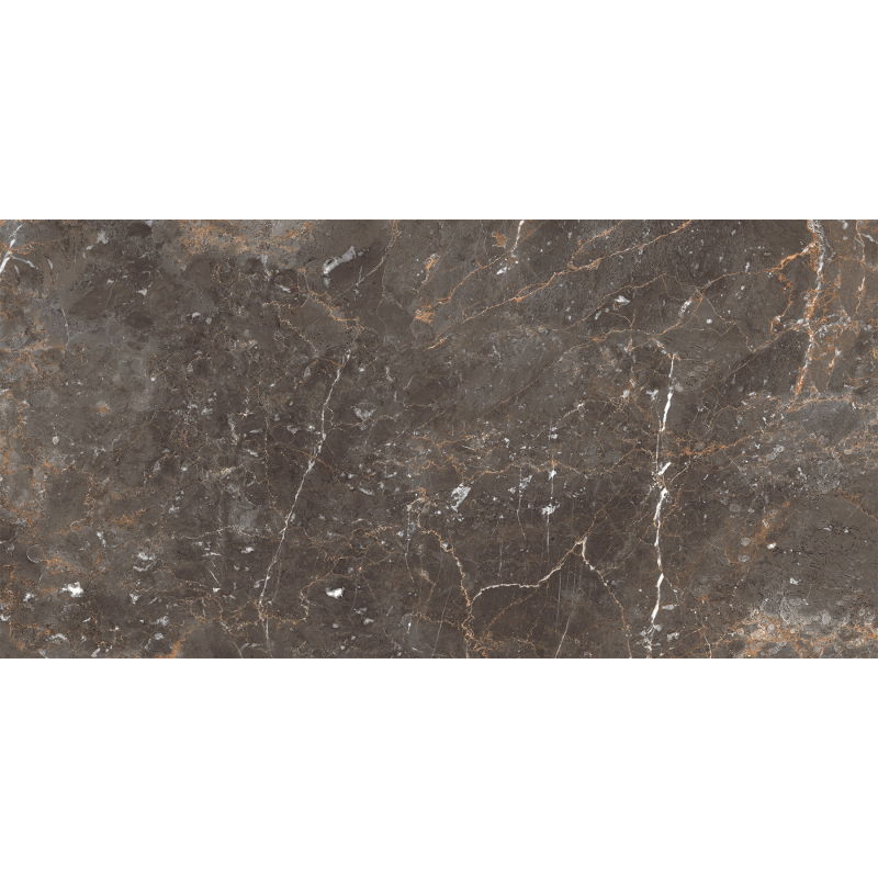 Mexen Champion Brown glazed porcelain rect. G1, floor and wall tile 120 x 60 cm, gloss - TL116-120-060-00