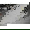 Mexen Kioto free-standing shower screen 130 x 200 cm, Transparent/Black pattern 8 mm, Gold - 800-130-002-50-77