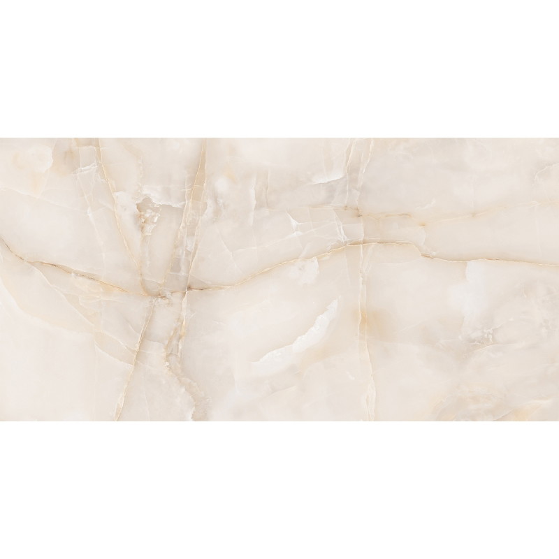 Mexen Robins Beige Glazed Rectified Porcelain Stoneware, Floor-Wall Tile 120 x 60 cm, Gloss - TL119-120-060-01