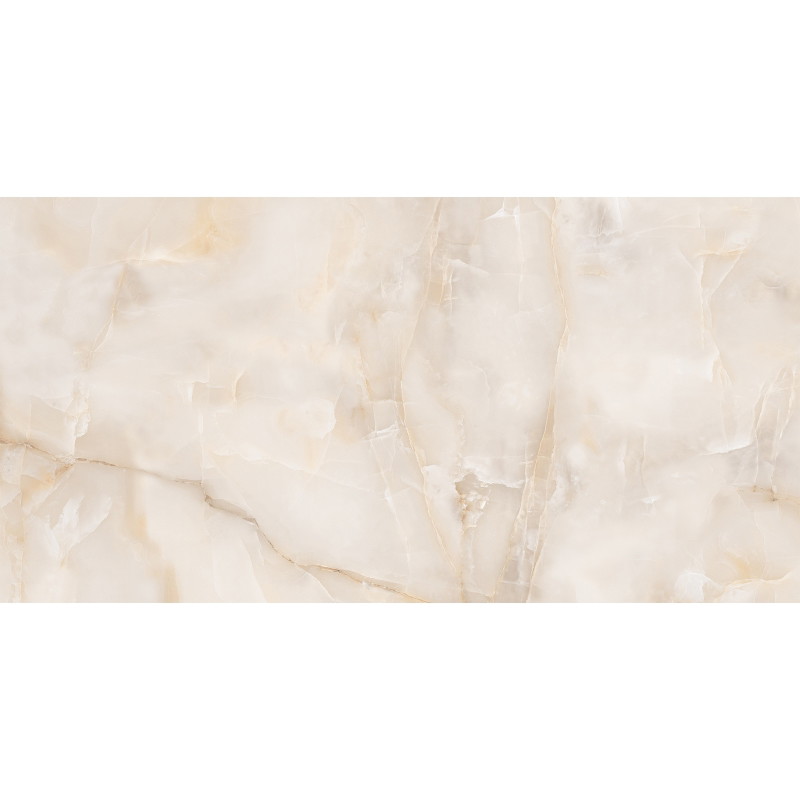 Mexen Robins Beige Glazed Rectified Porcelain Stoneware, Floor-Wall Tile 120 x 60 cm, Gloss - TL119-120-060-01