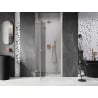 Mexen Lunar shower door left hinge 85 cm, transparent, brushed copper - 834-085-000-65-00-L