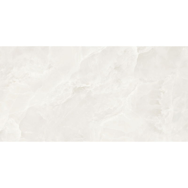 Mexen Valga Bianco glazed rectified gres tile floor-wall 120 x 60 cm, gloss - TL122-120-060-01
