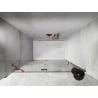 Mexen Lunar shower door, hinged left 135 cm, transparent, brushed copper - 834-135-000-65-00-L