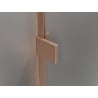 Mexen Lunar left swing shower door 140 cm, transparent, brushed copper - 834-140-000-65-00-L