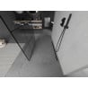 Mexen Kioto freestanding shower wall 120 x 200 cm, black grid 8 mm, black - 800-120-002-70-77