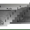 Mexen Kioto free-standing shower screen 120 x 200 cm, Transparent/Black pattern 8 mm, Black - 800-120-002-70-77