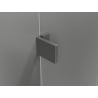 Mexen Lunar Left-Hinged Shower Door 75 cm, Transparent, Brushed Gun Gray - 834-075-000-66-00-L